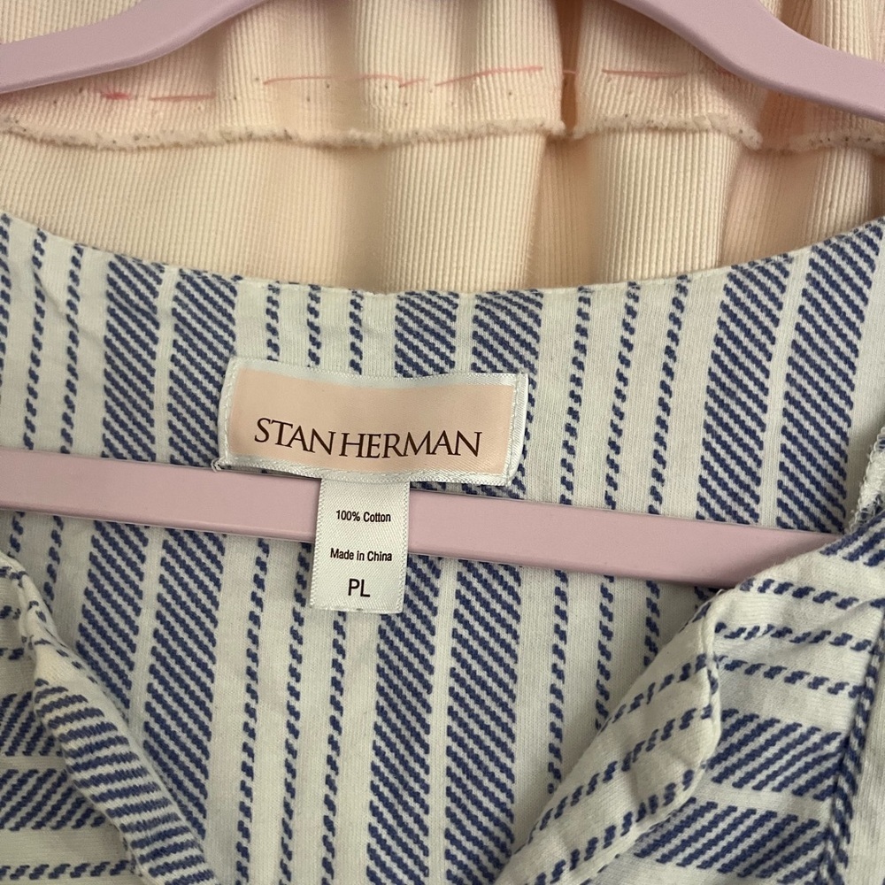 Striped Blue and White Maxi Dress - Picture 5 of 7